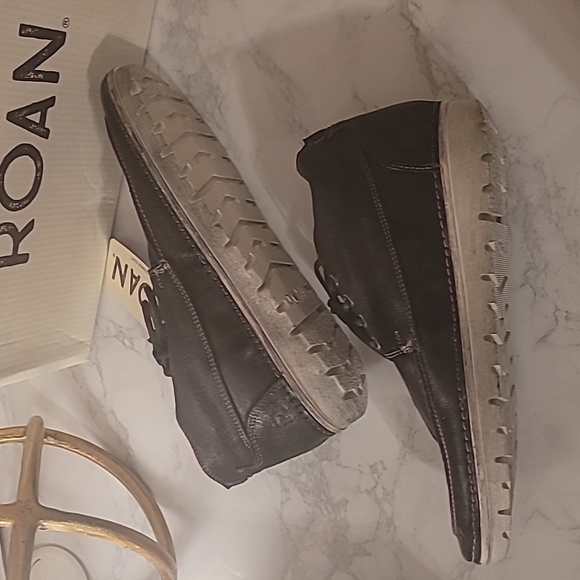 ROAN BY BEDSTU TOBIAS MEN'S BLACK LEATHER BOOTS SZ 9.5 - Picture 13 of 15